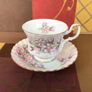 Royal Albert Prairie Crocus Teacup And Saucer